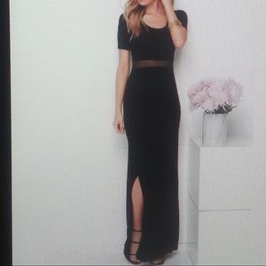 Short sleeve maxi dress